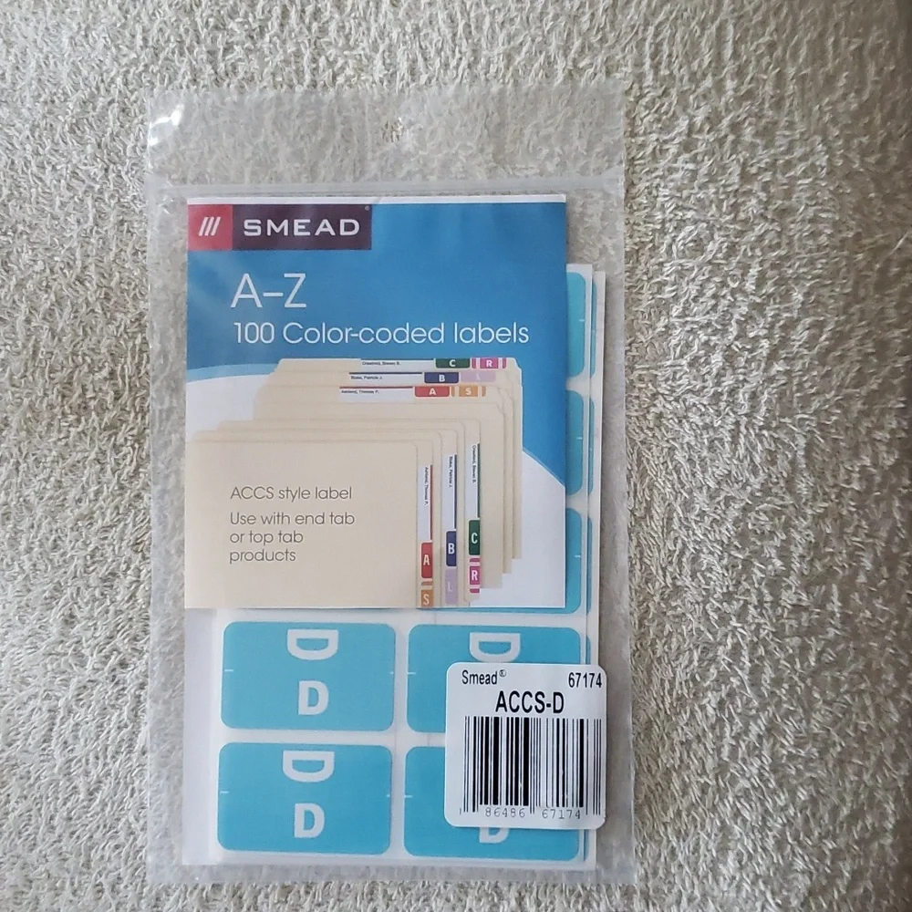 New Smead Color Labels 